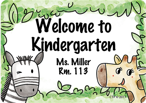 Welcome to Kindergarten 